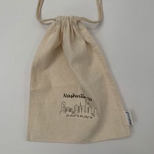 Nashville Skyline Canvas Drawstring Bag